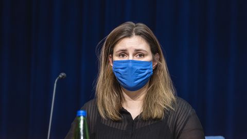 Terviseameti peadirektori asetäitja Mari-Anne Härma. Terviseameti peadirektori asetäitja Mari-Anne Härma.