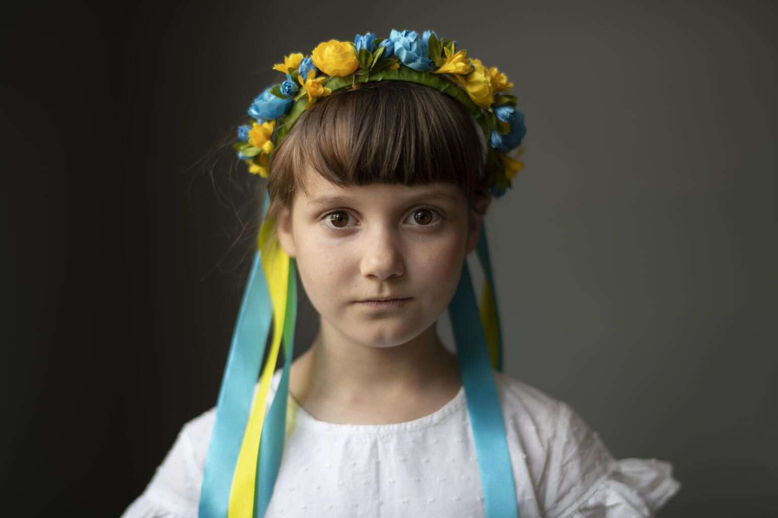 Украинская беженка Катя в школе, которую поддерживает ЮНИСЕФ, Краков, Польша, 3 июня 2022 года.