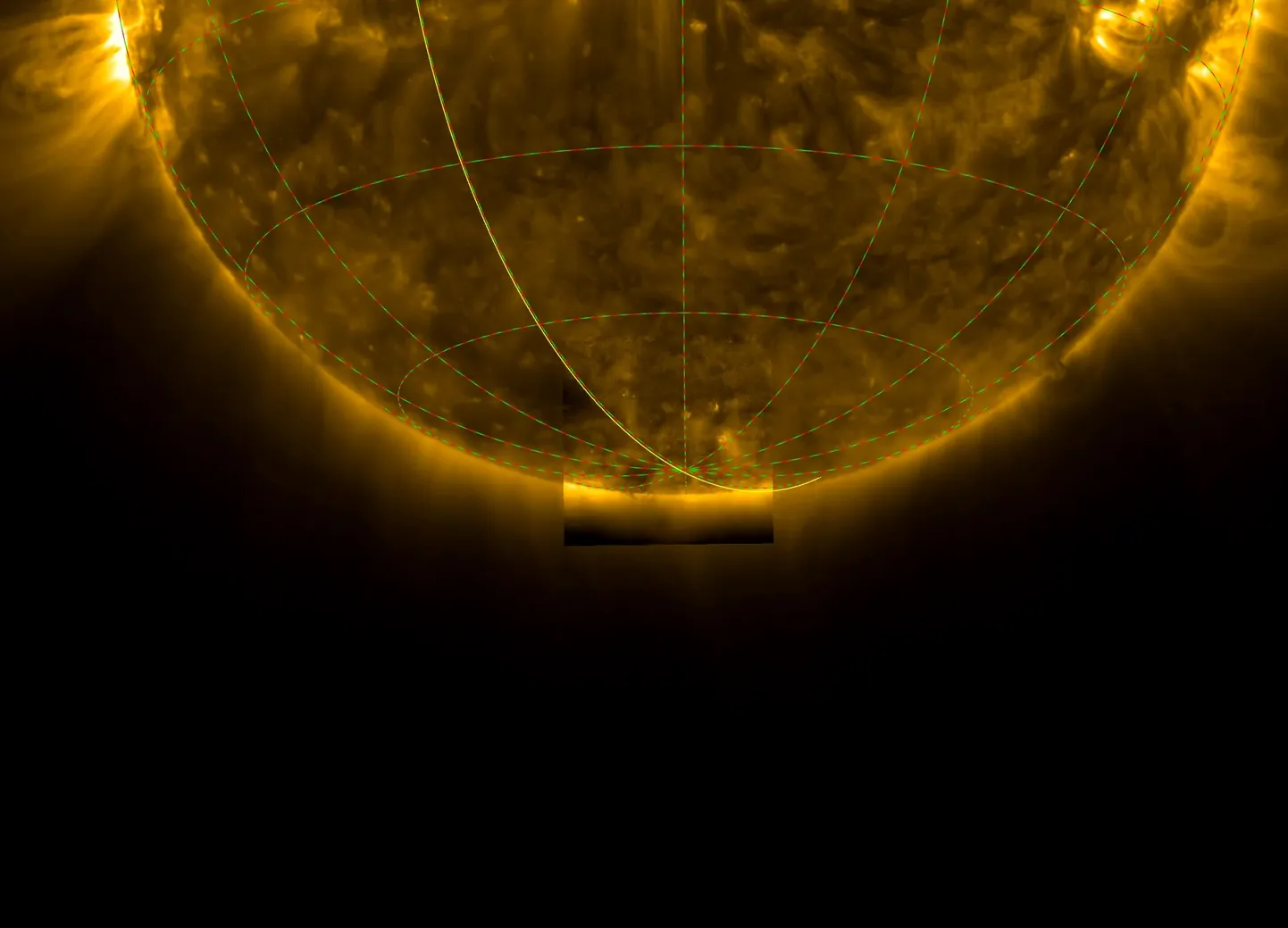 Euroopa Kosmoseagentuuri Solar Orbiter on esmakordselt suunanud oma kaamera Päikese lõunapoolusele – piirkonda, mida me Maalt kunagi ei näe, sest vaatame alati Päikese ekvaatori suunas.