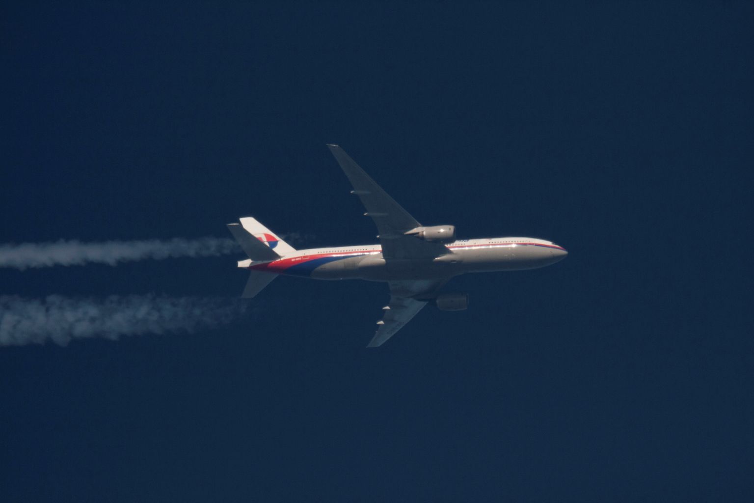 Malaysia Airlinesi Boeing 777. Sarnane jäi 8. märtsil 2014 Lõuna-Hiina mere kohal kadunuks