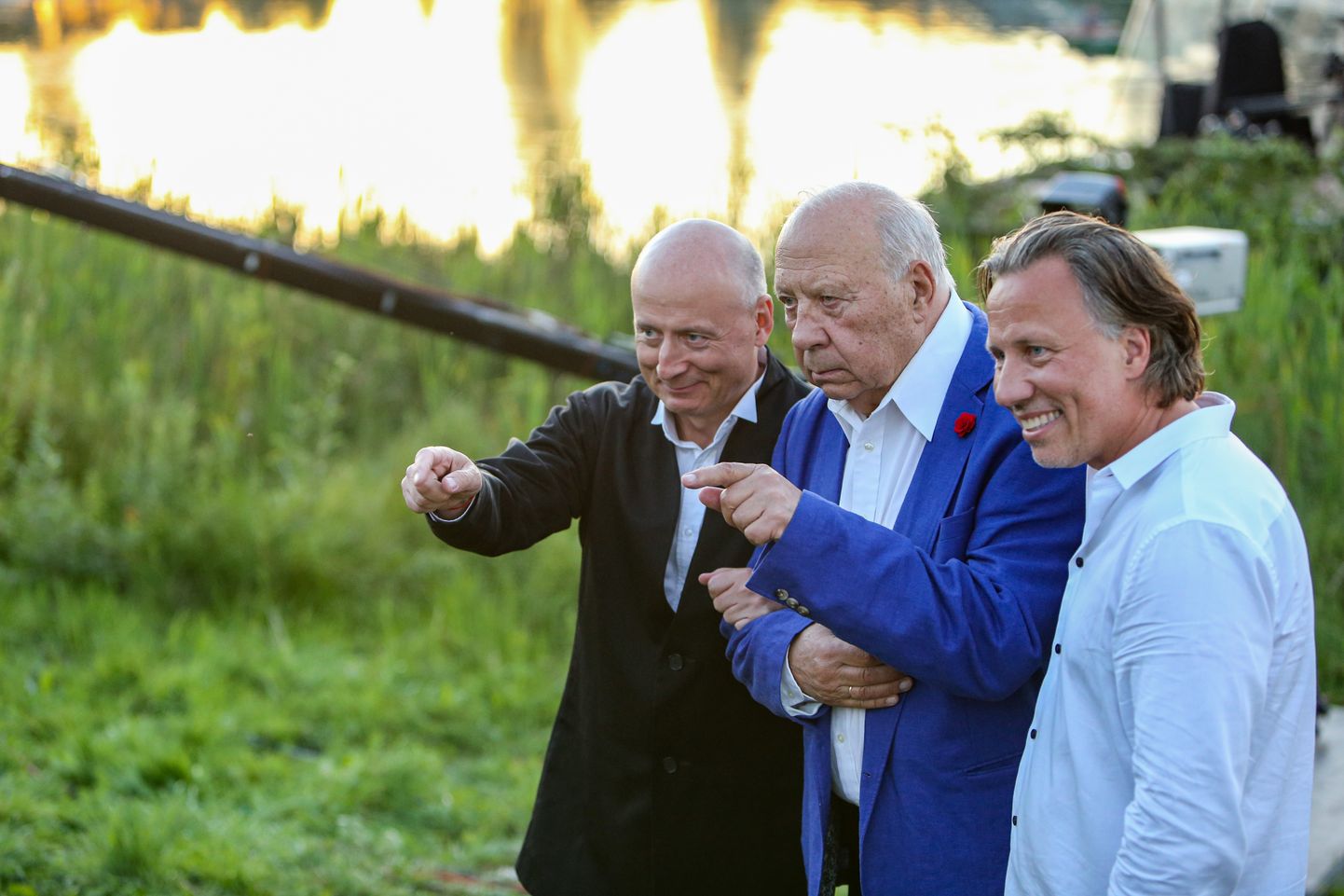 Kristjan (paremalt), Neeme ja Paavo Järvi mullu Leigo järvemuusikafestivalil.