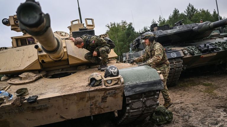 M1 Abrams и Leopard 2A5 в Польше