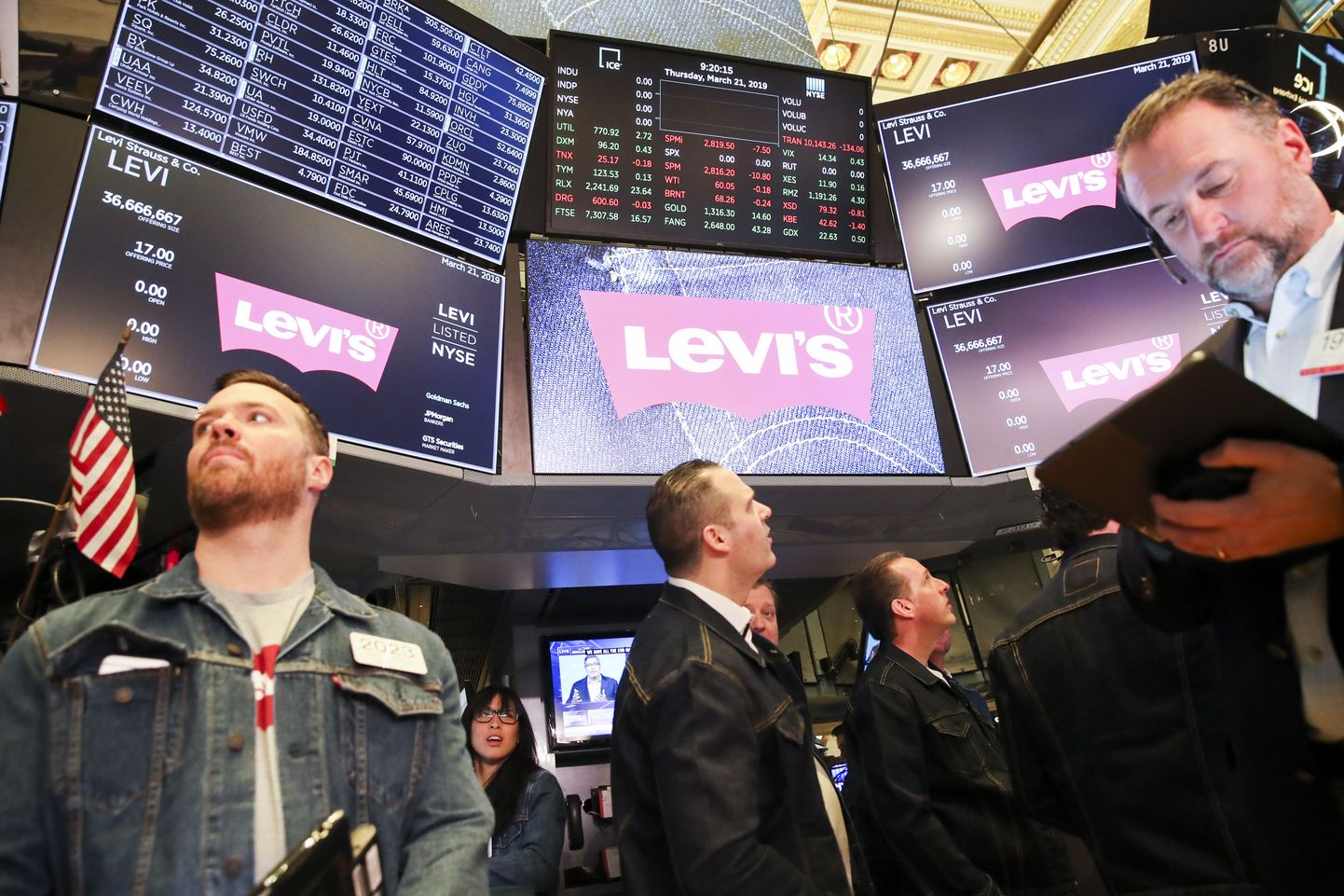 Levi Straussi aktsiatega kauplemine New Yorgi börsil