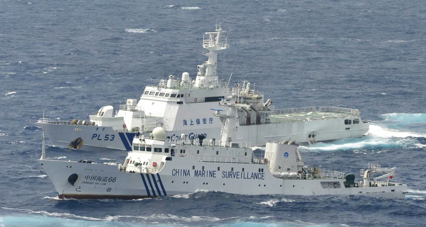 Hiina patrull-laevad septembri lõpus teel vaidlusaluste saarte juurde.