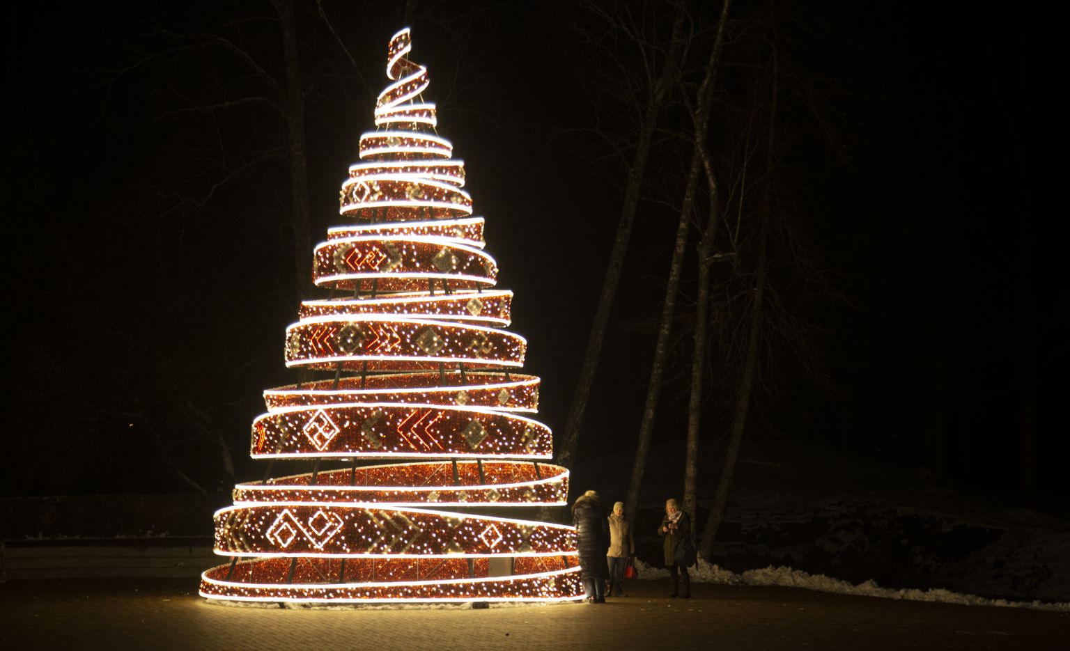 Рождественская елка в Лиелварде, 2022 год
