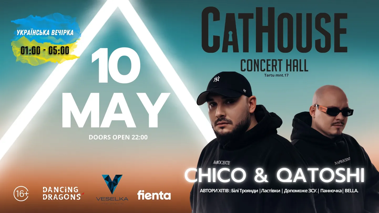 10 мая в Таллинне состоится концерт украинской группы Chico & Qatoshi.