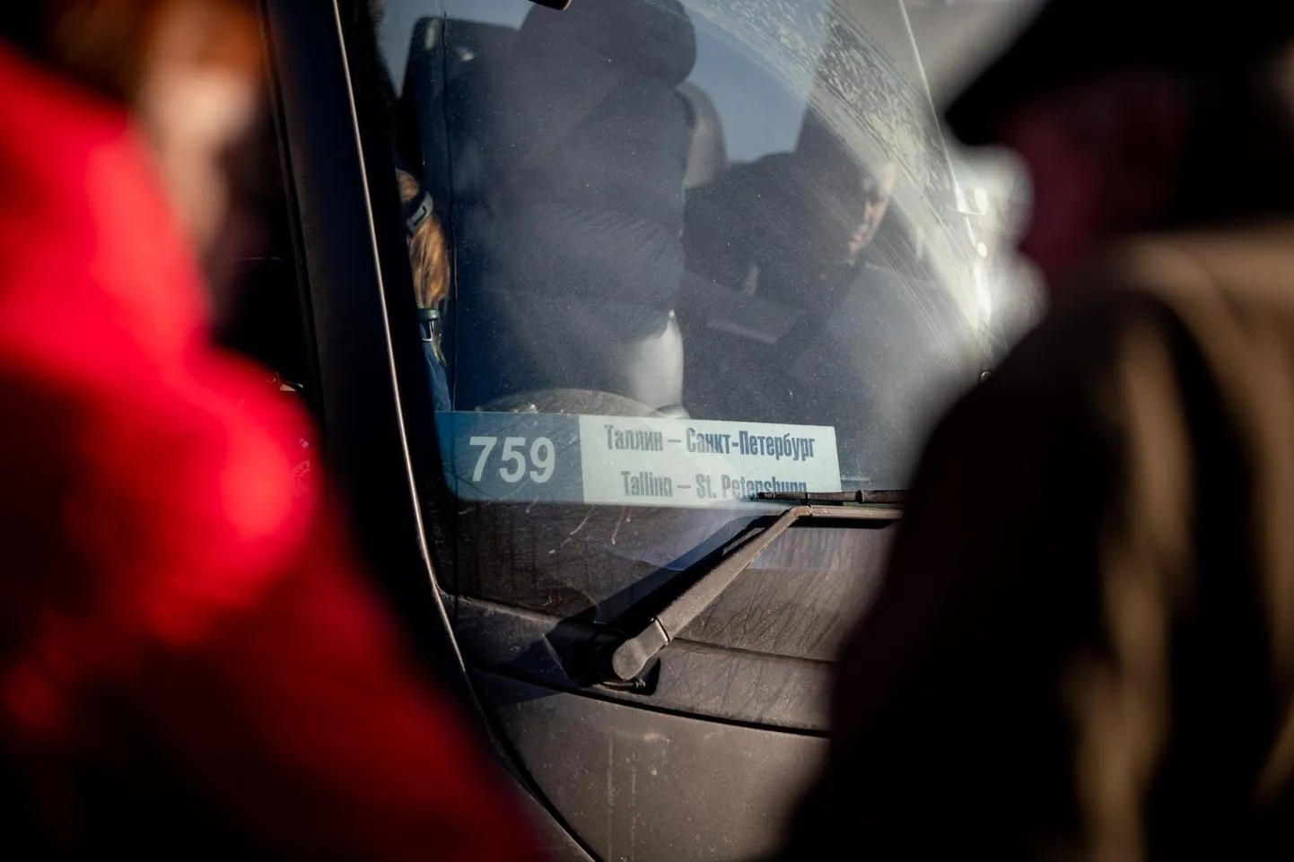 Lux Express Tallinna–Peterburi buss Tallinna bussijaamas.