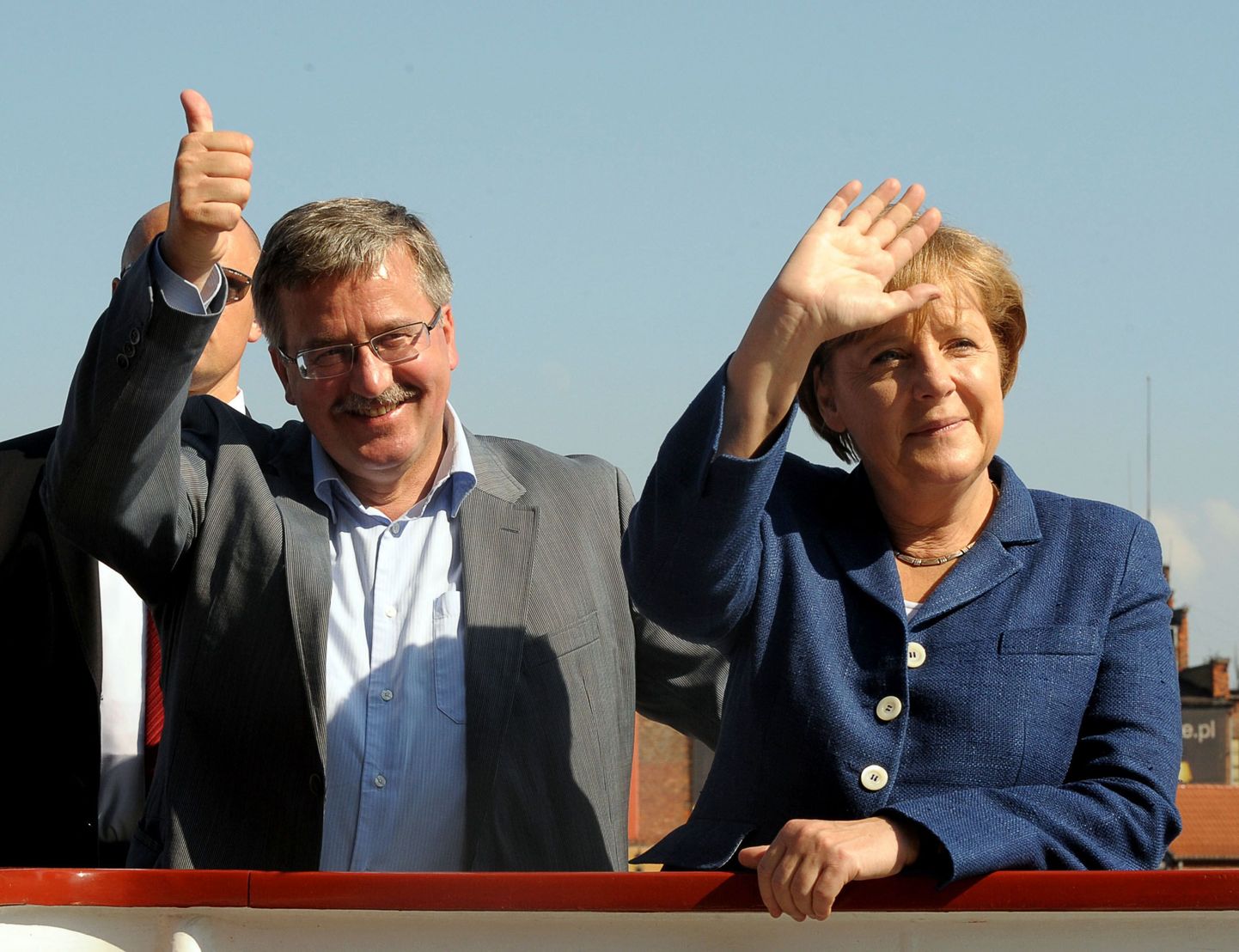 Poola president Bronislaw Komorowski ja Saksamaa kantsler Angela Merkel.