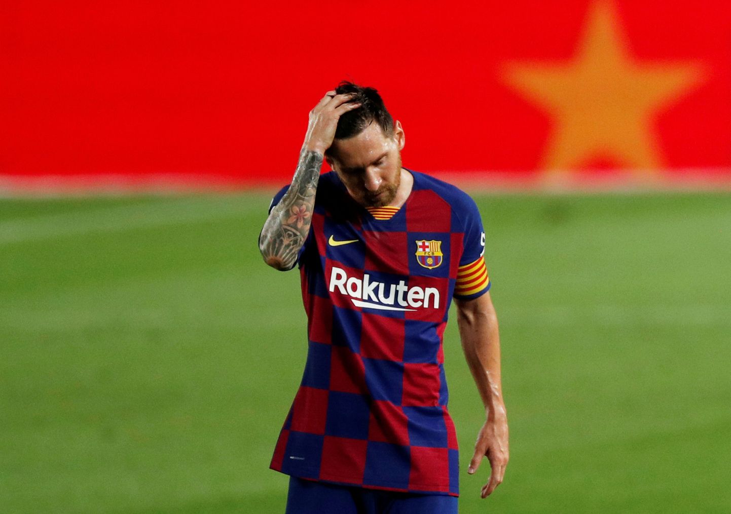 Lionel Messi pärast 1:2 kaotust Osasunale.