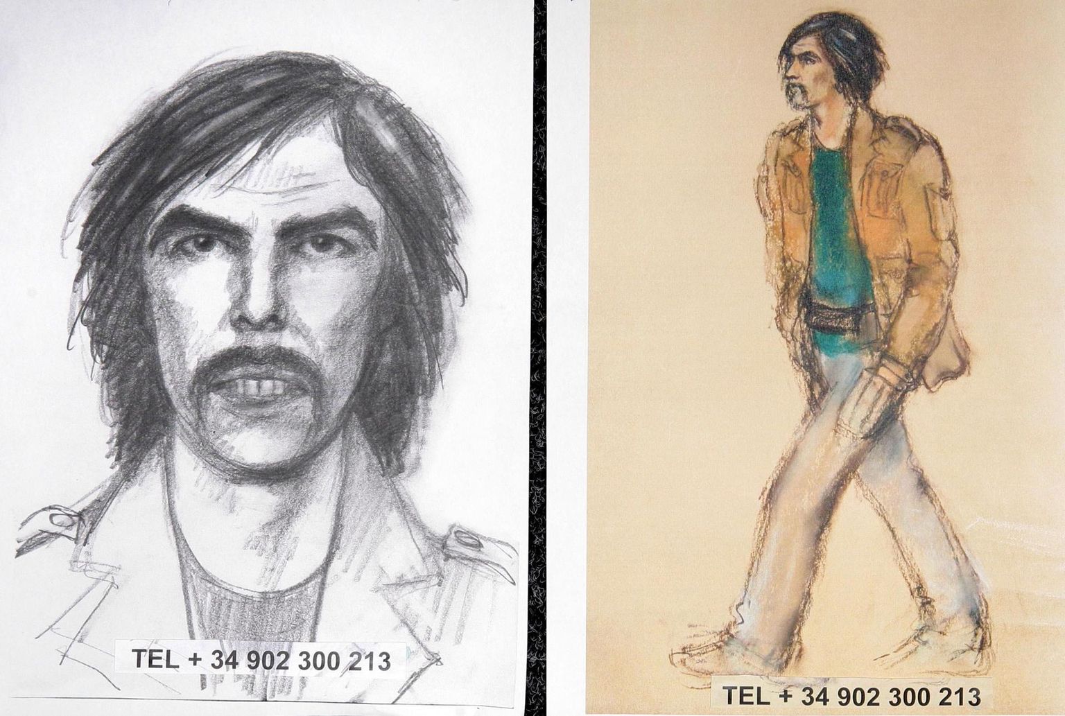 Briti puhkaja kirjelduse järgi joonistatud pilt mehest, keda nähti Madeleine McCanni röövimise ajal Praia da Luzis. 