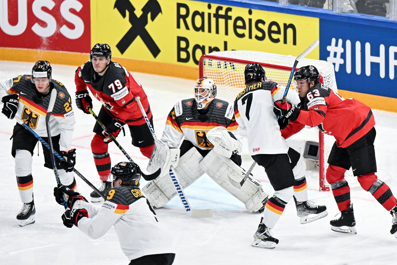 Jäähoki MM-i finaal, Saksamaa ja Kanada meeskondade vahel.