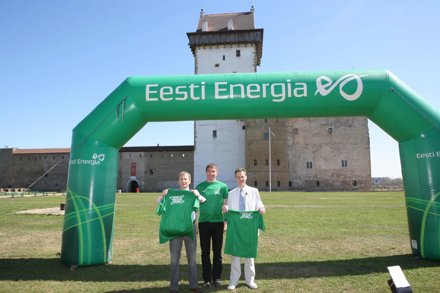 Narva energiajooksu tugitalad: Sandor Liive, Mati Lilliallik ja Tarmo Tammiste.