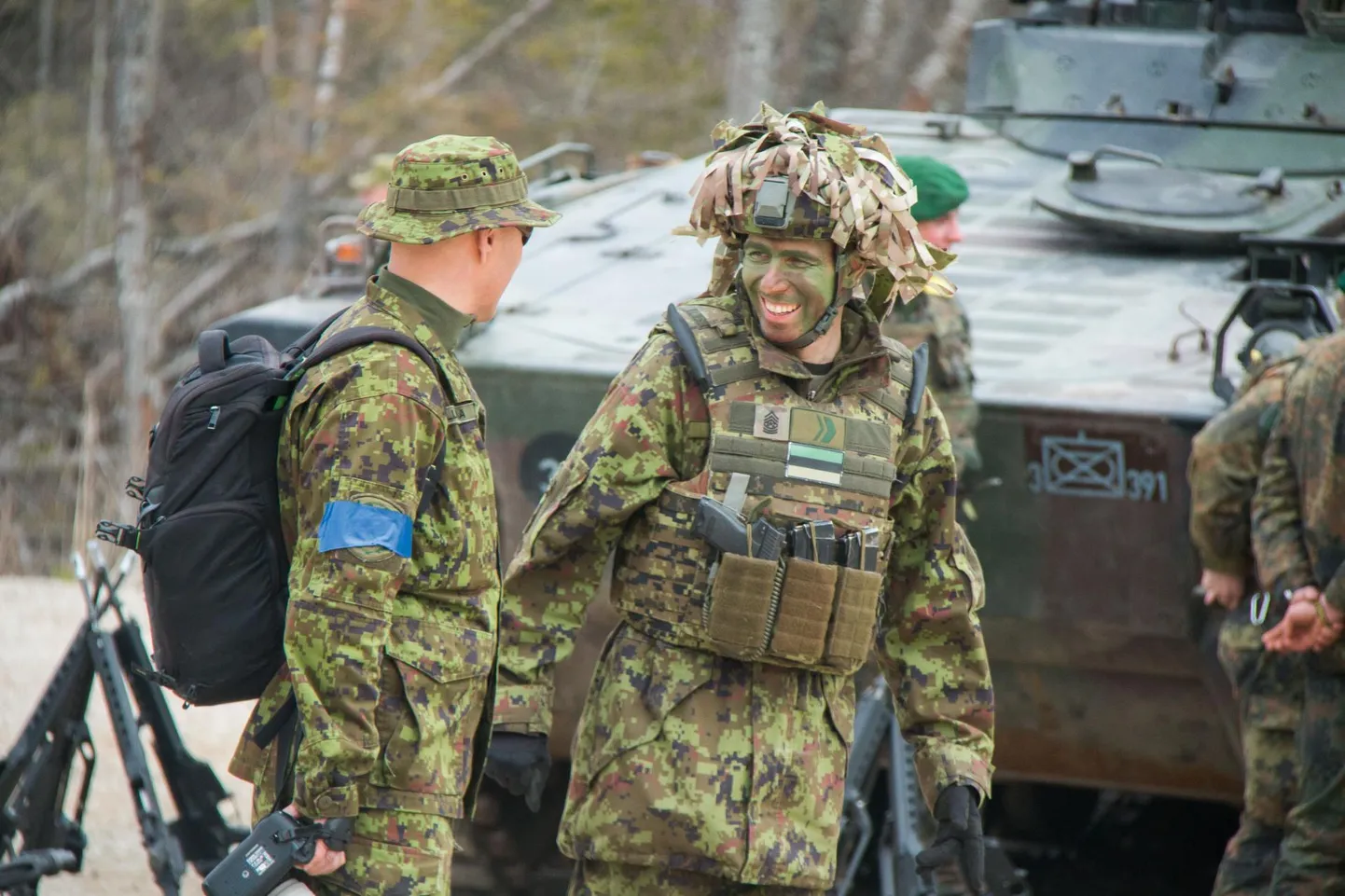 Kaitseväelased Kevadtormil.