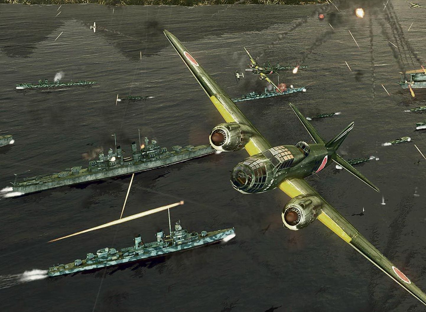 "Battlestations: Pacific" pakub tegevust nii õhus, vees kui ka vee all.