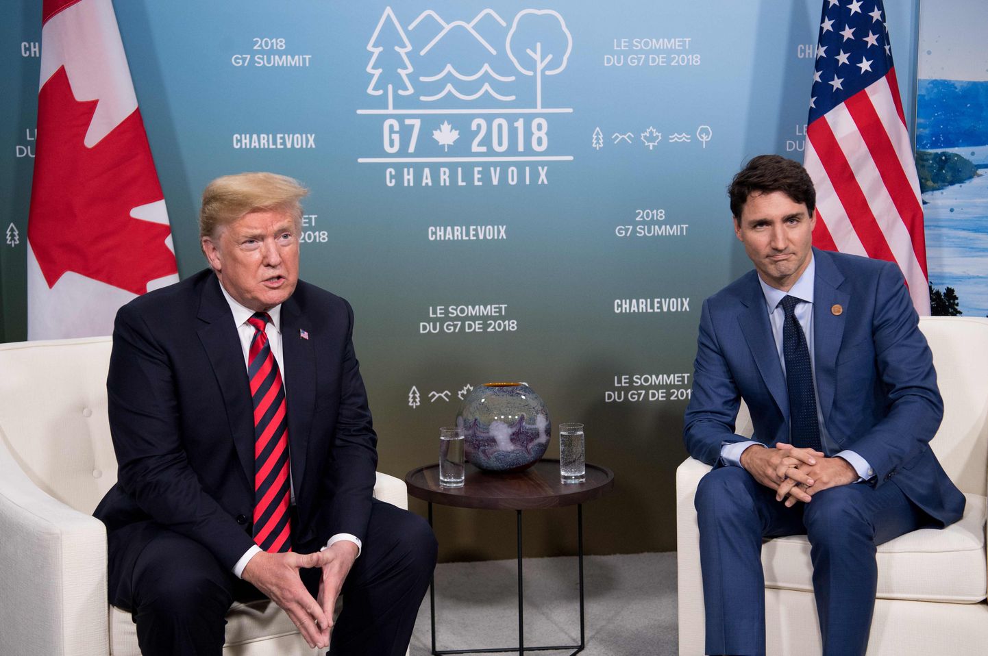 Donald Trump ja Justin Trudeau