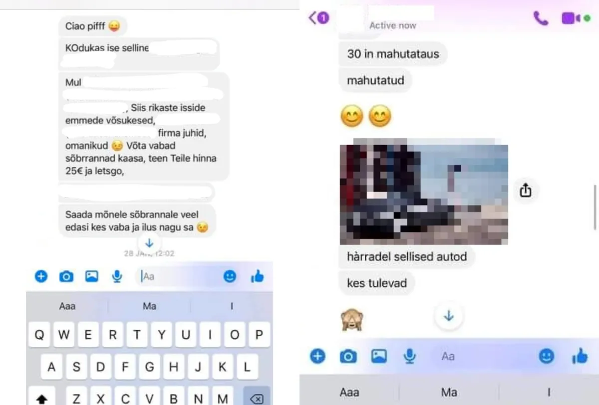 Naisi meelitati peole juttudega rikastest poissmeestest ja kallitest sportautodest.