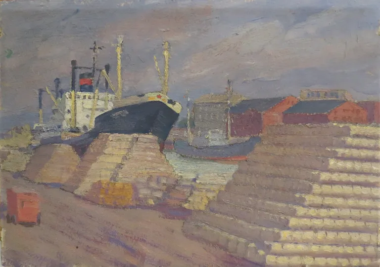 "Bāzes kuģis ostā". 1963