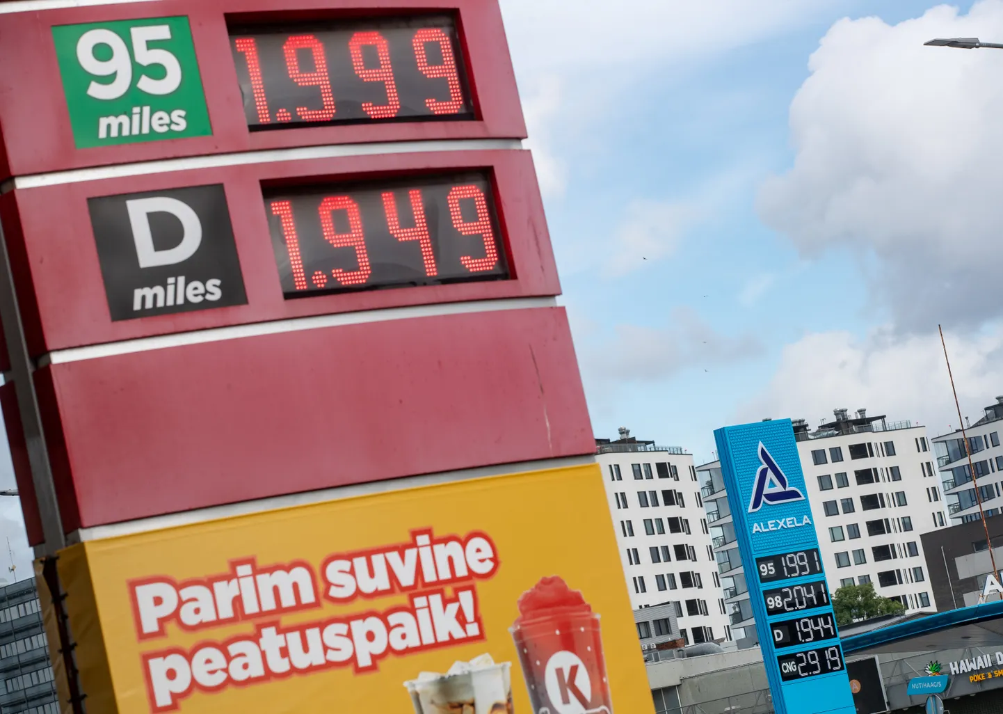 Kütusehinnad tanklates.