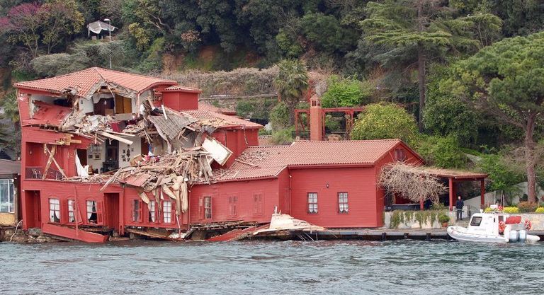 Laeva tõttu kannatada saanud Istanbuli villa