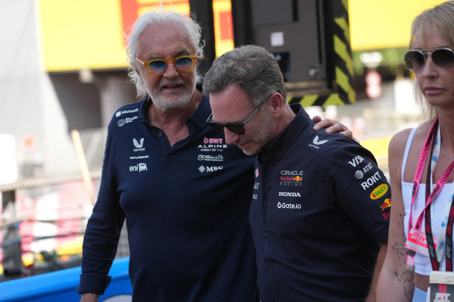 Flavio Briatore (vasakul) ja Red Bulli F1-tiimipealik Christian Horner.