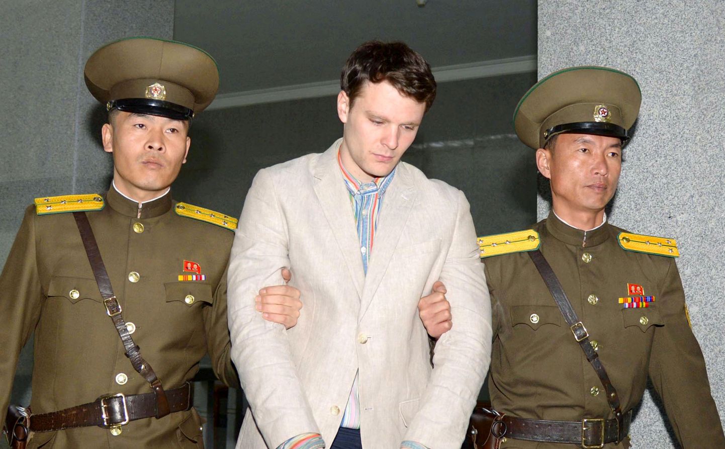 USA tudeng Otto Warmbier vangistati Põhja-Koreas 2016. aastal.