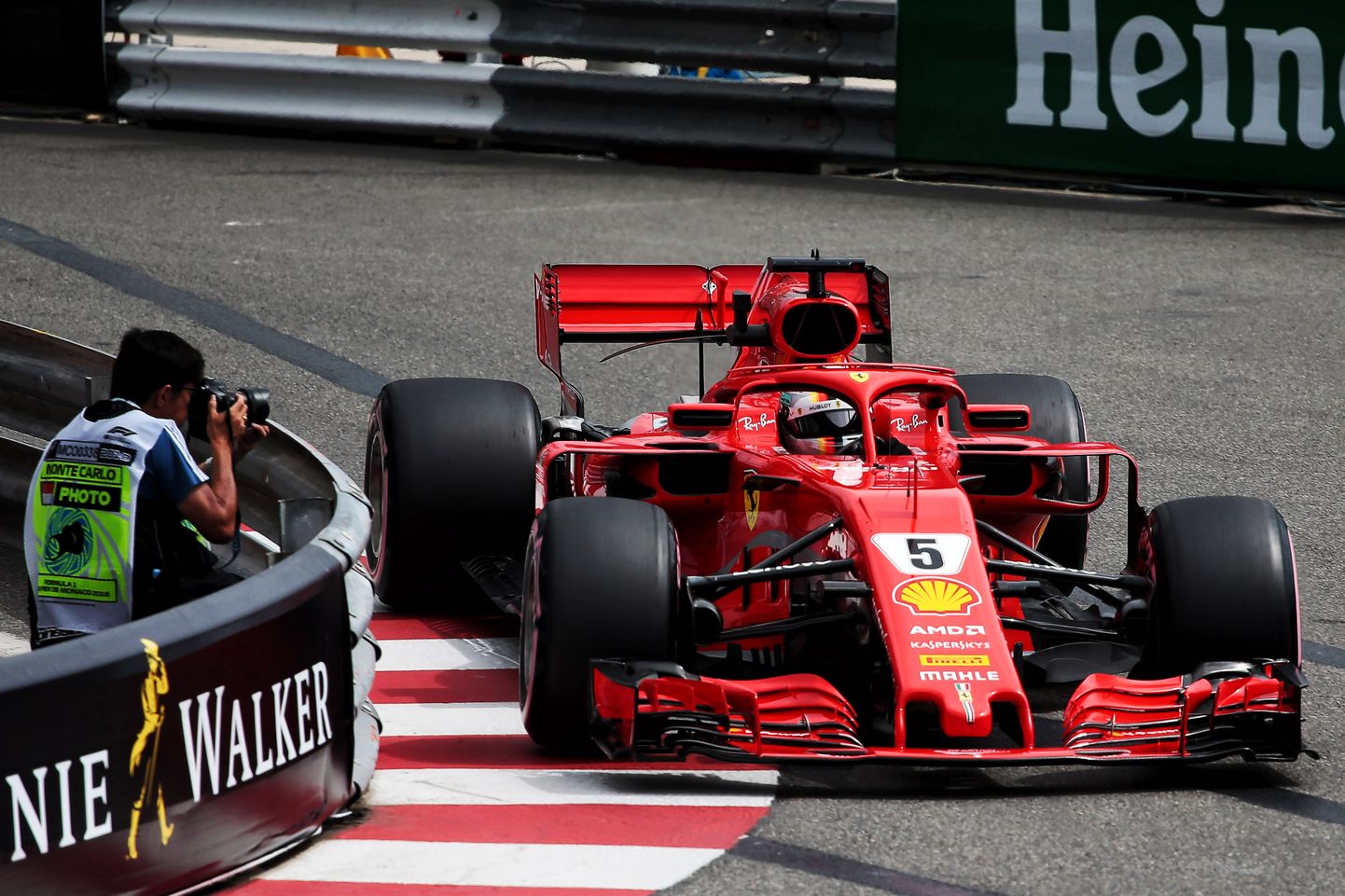 Sebastian Vettel Monaco GP vabatreeningul.