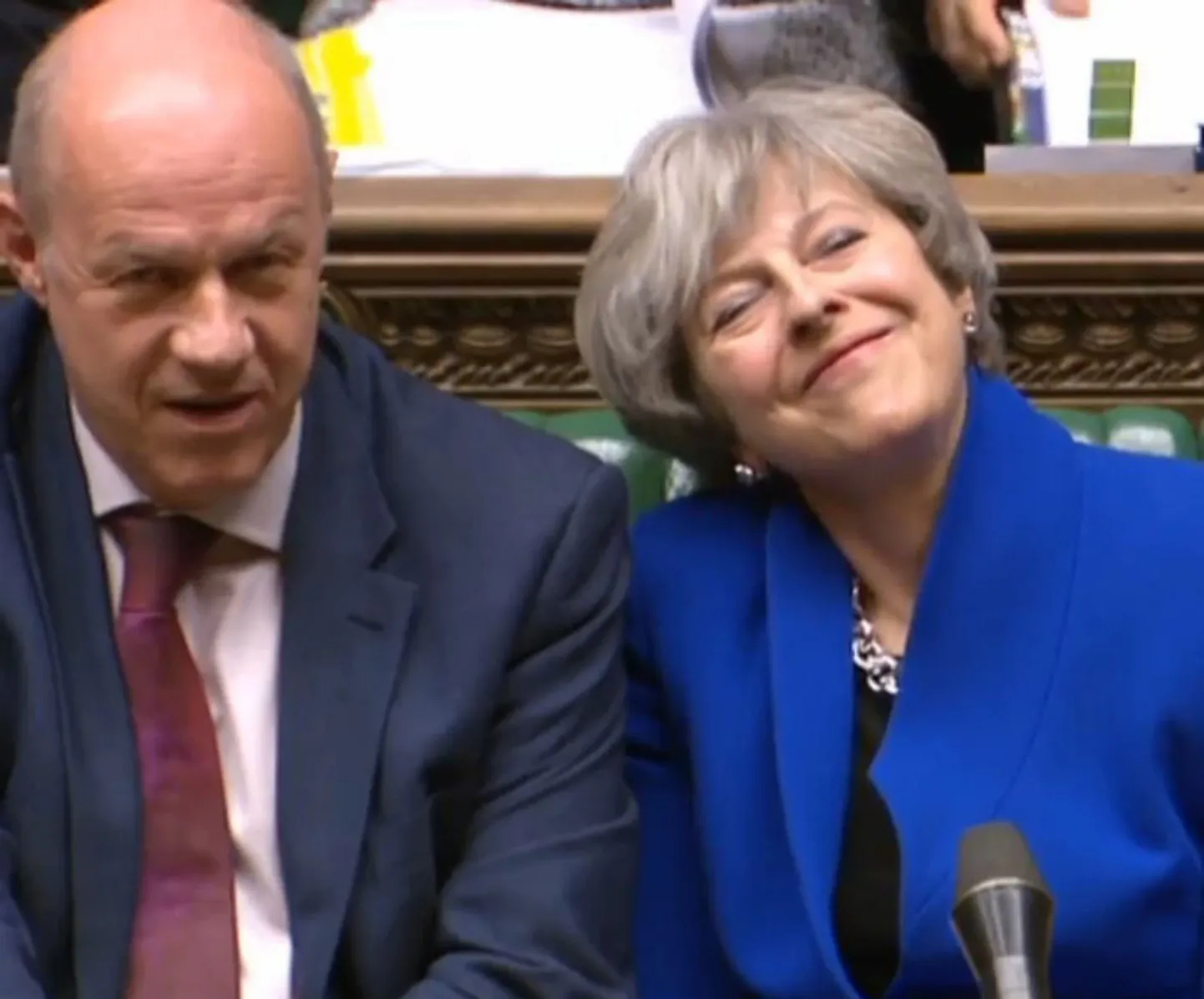 Damian Green ja Briti peaminister Theresa May.