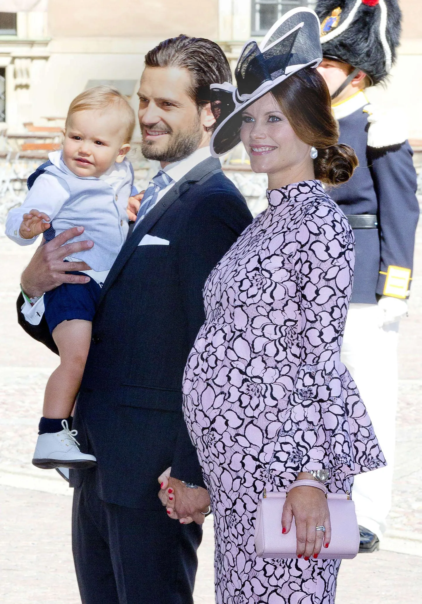 Prints Carl Philip, ta naine, printsess Sofia ja nende poeg, prints Alexander