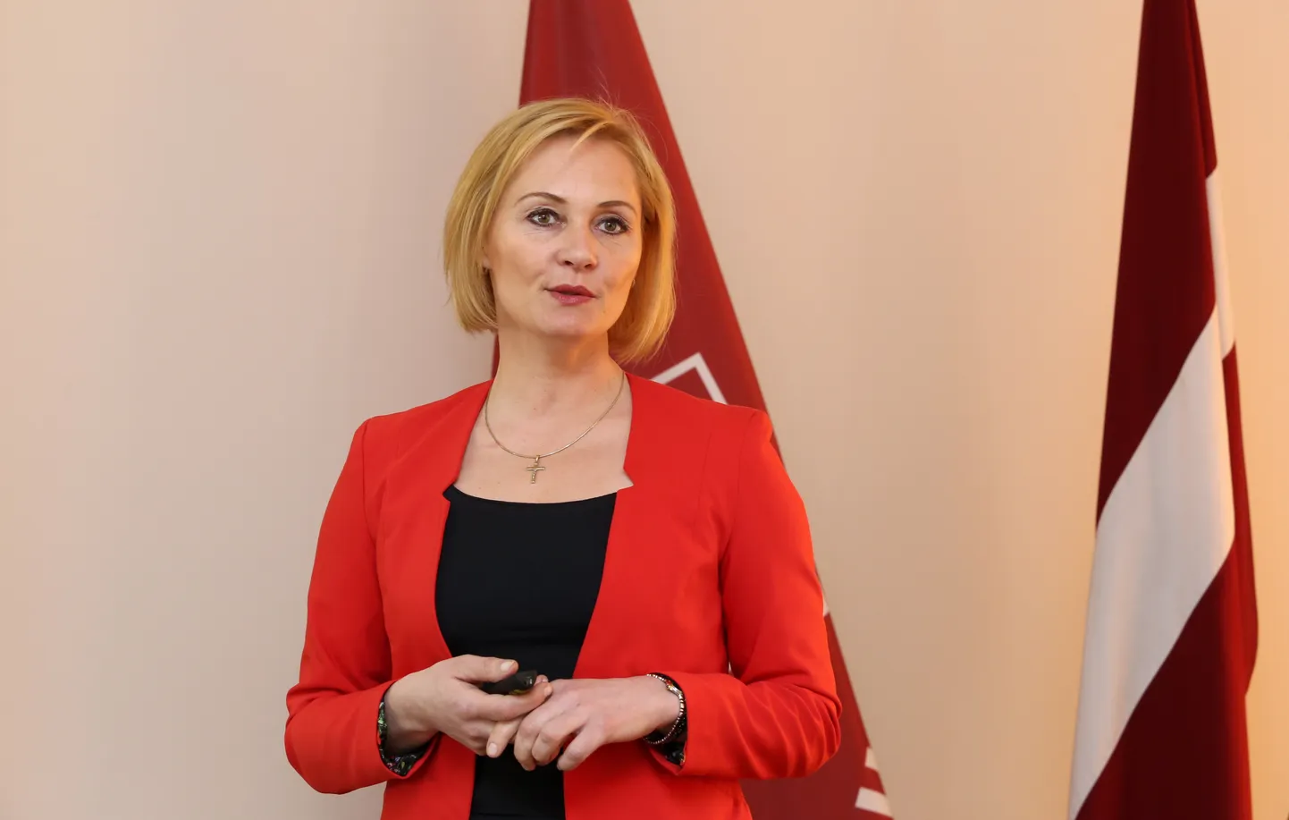 Кандидат на пост президента IBU ,бывший министр юстиции Латвии Байба Брока
