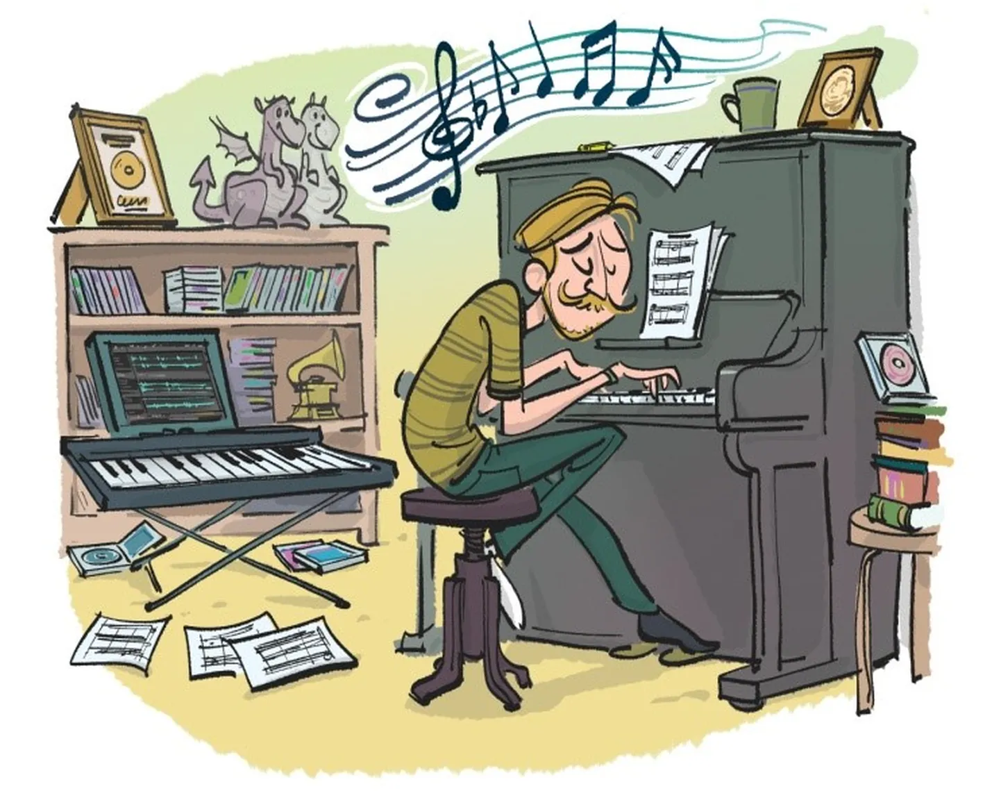 Illustratsioon raamatust «Sipsik – filmi- ja lauluraamat».