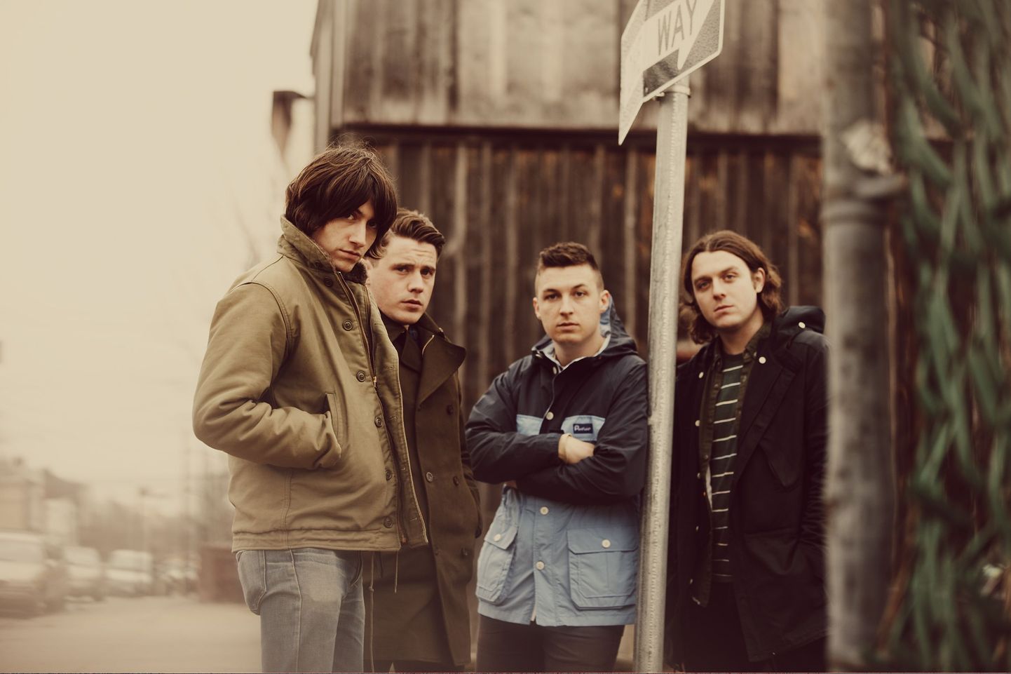 Briti bänd Arctic Monkeys. Vasakult: Nick O'Malley, Alex Turner, Alex Turner ja Jamie Cook.