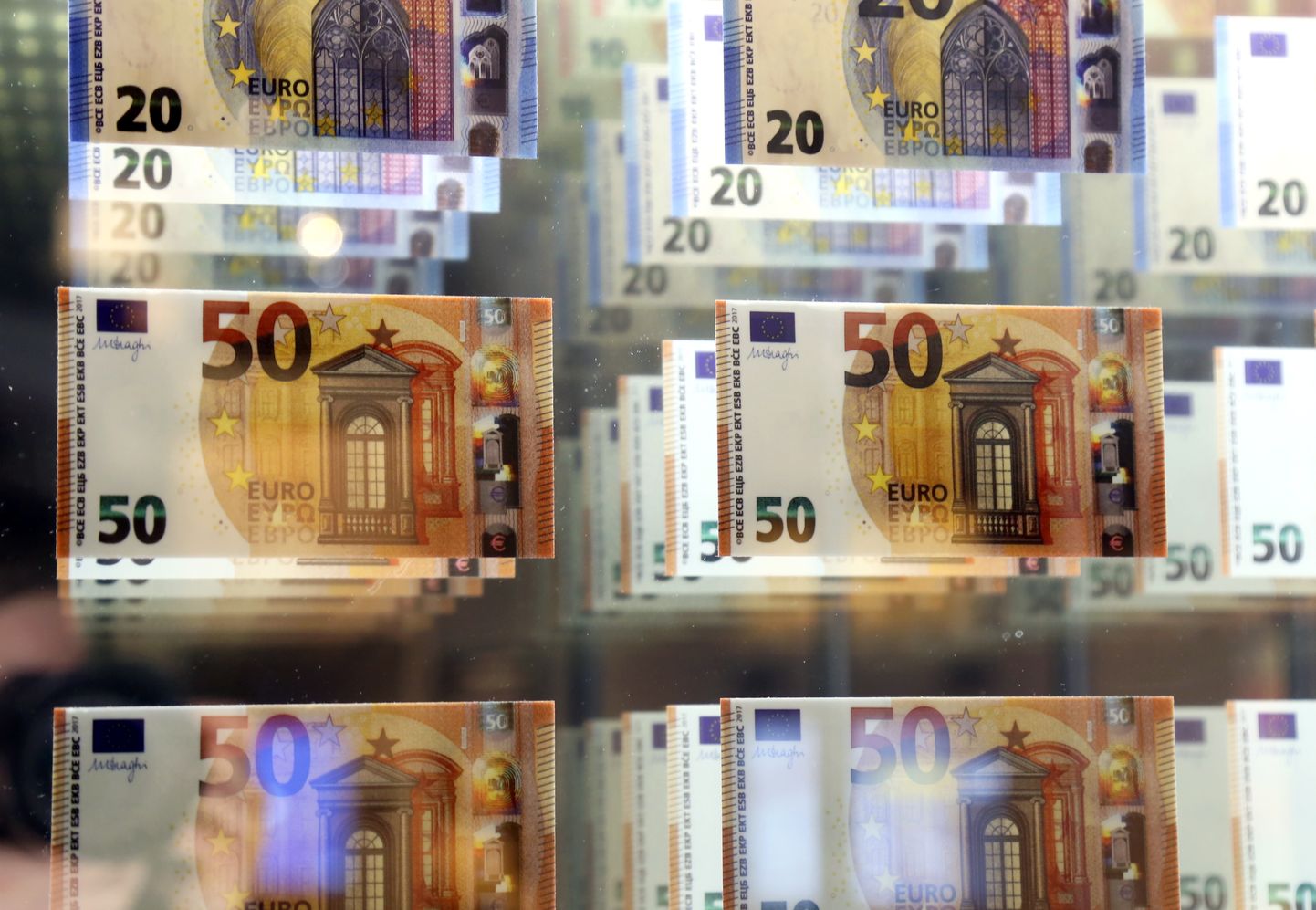Eiro banknotes. Ilustratīvs attēls.