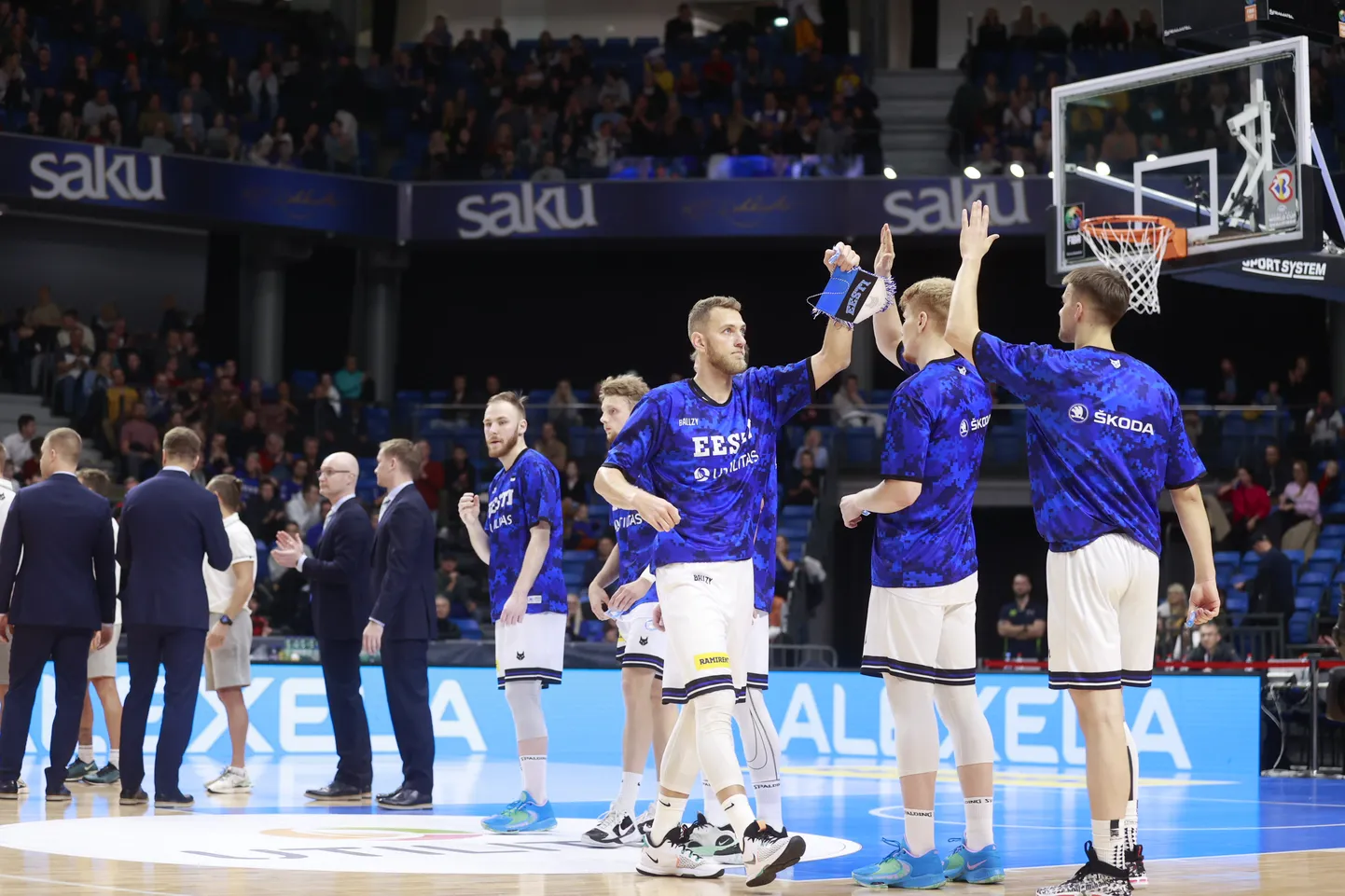 Eesti korvpallikoondis.