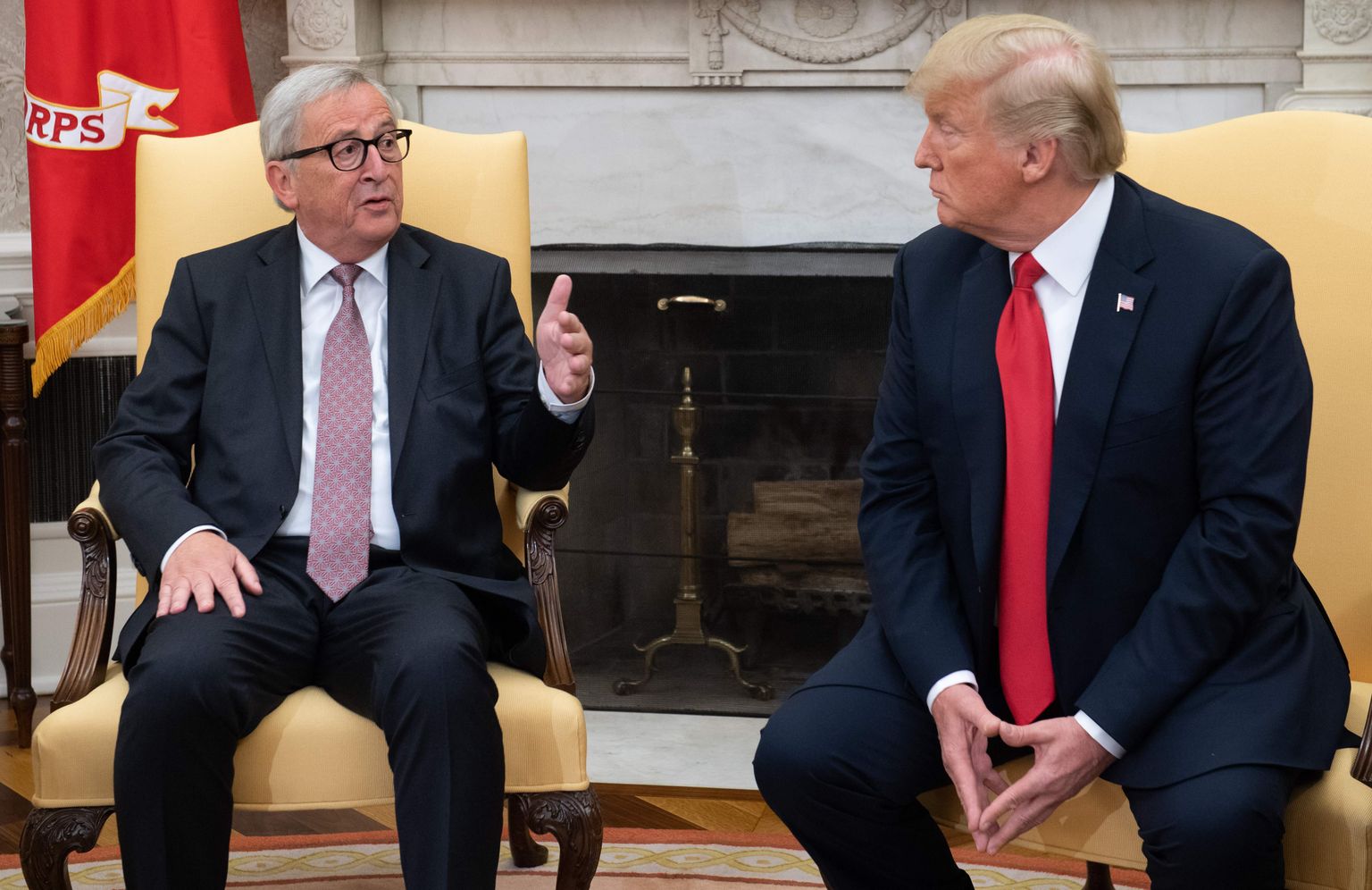 Euroopa Komisjoni president Jean-Claude Juncker ja USA president Donald Trump.