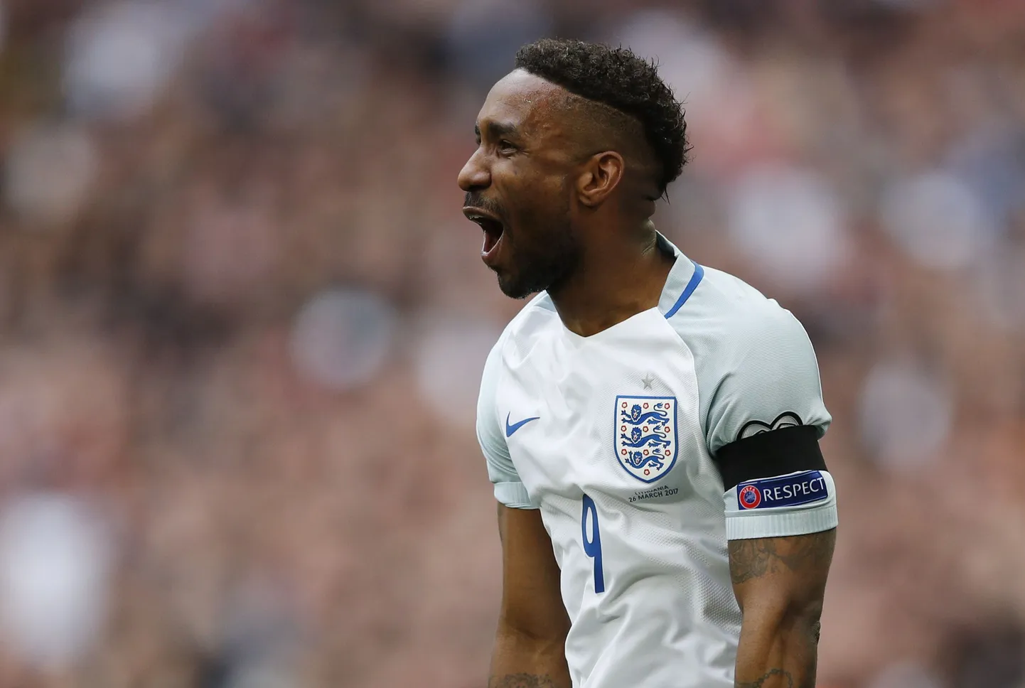Jermain Defoe pärast Leedule värava löömist.