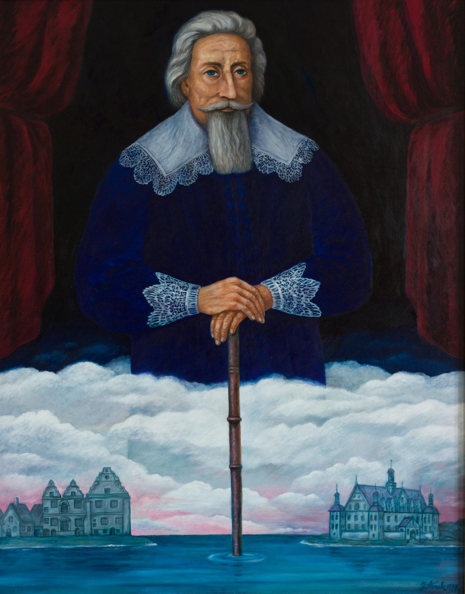 Jüri Arraku maal «Kantsler Johan Skytte portree» (õli, 120 x 95 cm) on valminud aastal 1997.