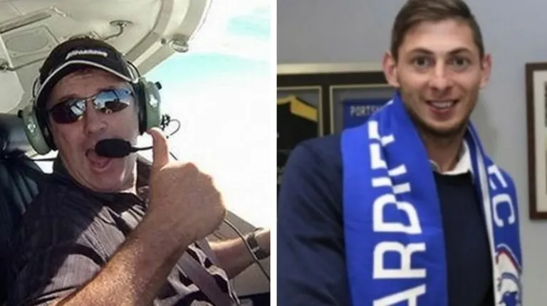 Piloot David Ibbotson (vasakul) ja jalgpallur Emiliano Sala