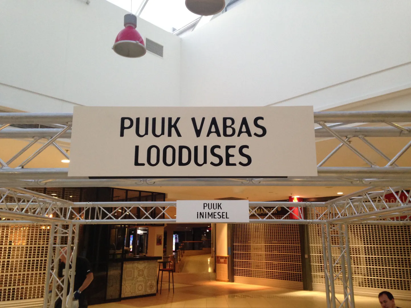 Näitusel võib näha nii looduses kui inimestel ronivaid puuke.