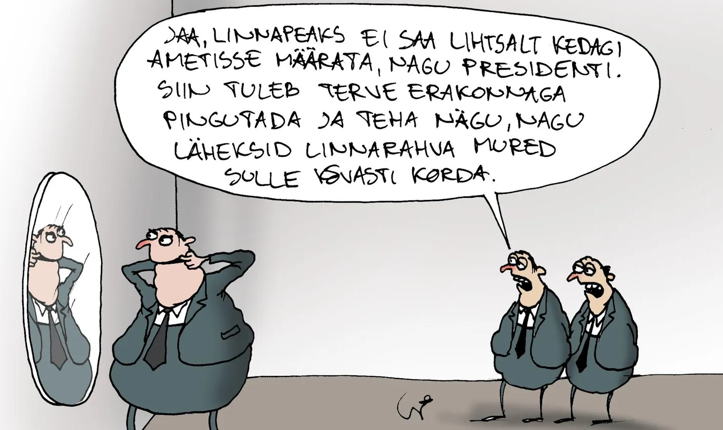 Urmas Nemvalts joonistab.