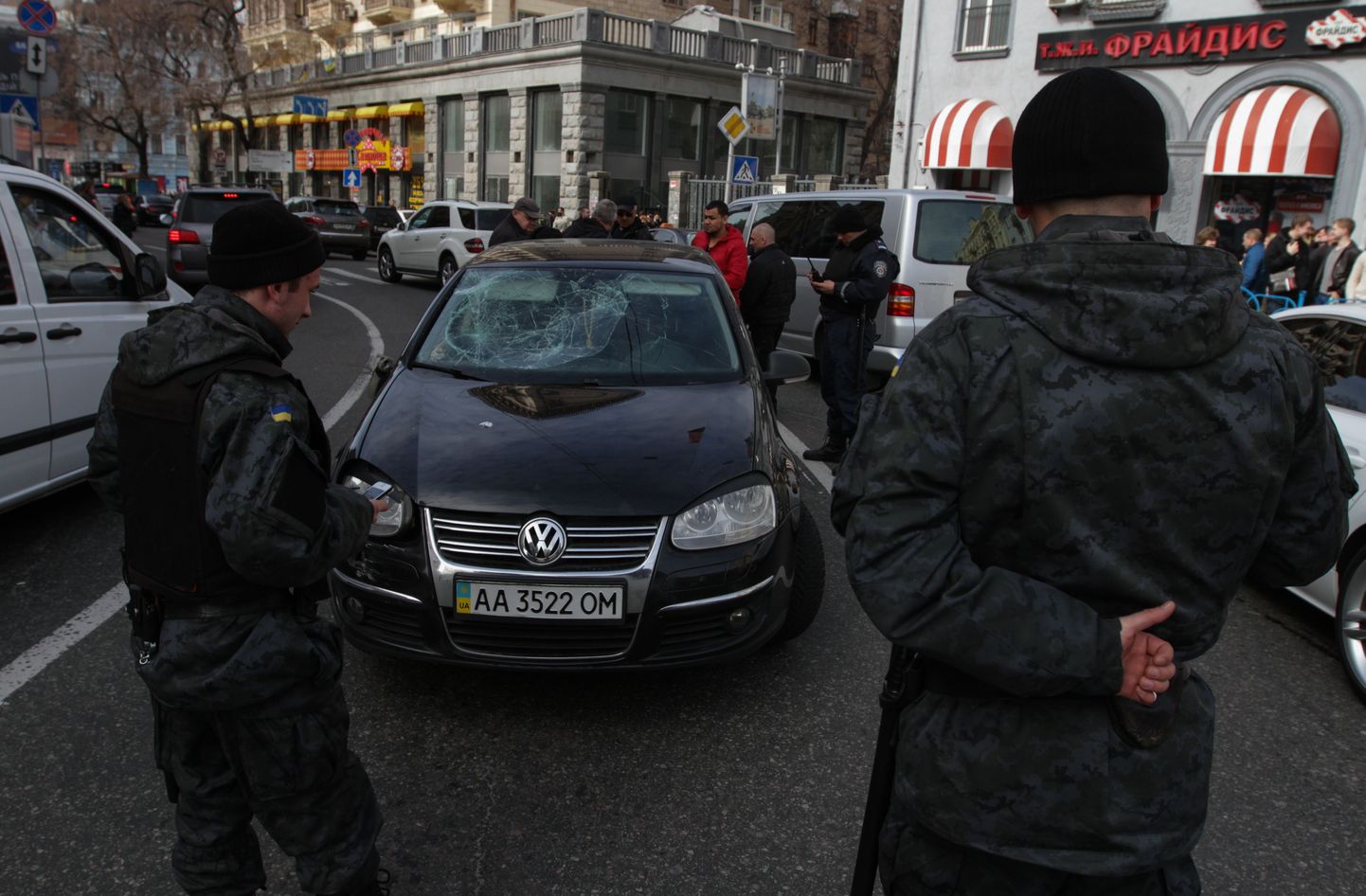 Ukraina politsei eriüksused tööl.