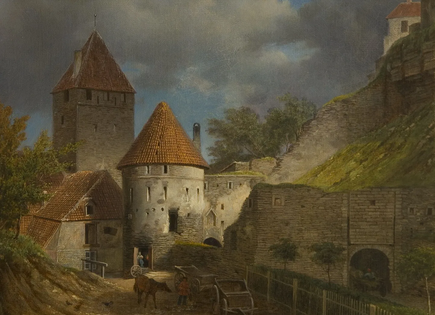 Nunne tänaval asunud Nunnavärava on mõni aasta enne selle lammutamist jäädvustanud kunstnik Ernst Hermann Schlichting (maal asub Eesti Kunstimuuseumis).