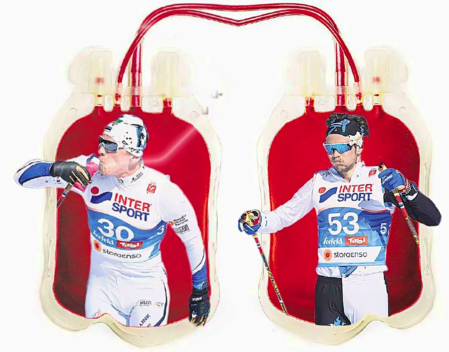 Karel Tammjärv (left), Andreas Veerpalu (right).