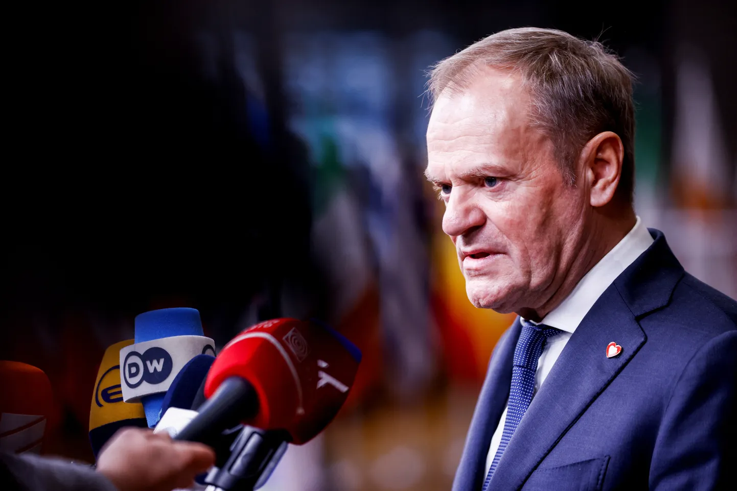 Poola peaminister Donald Tusk Brüsselis 19. detsembril 2024. aastal.