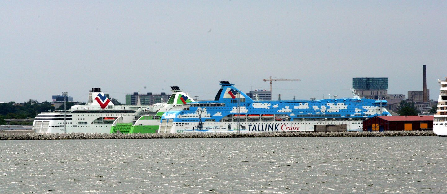 Tallinki alused Tallinnas.