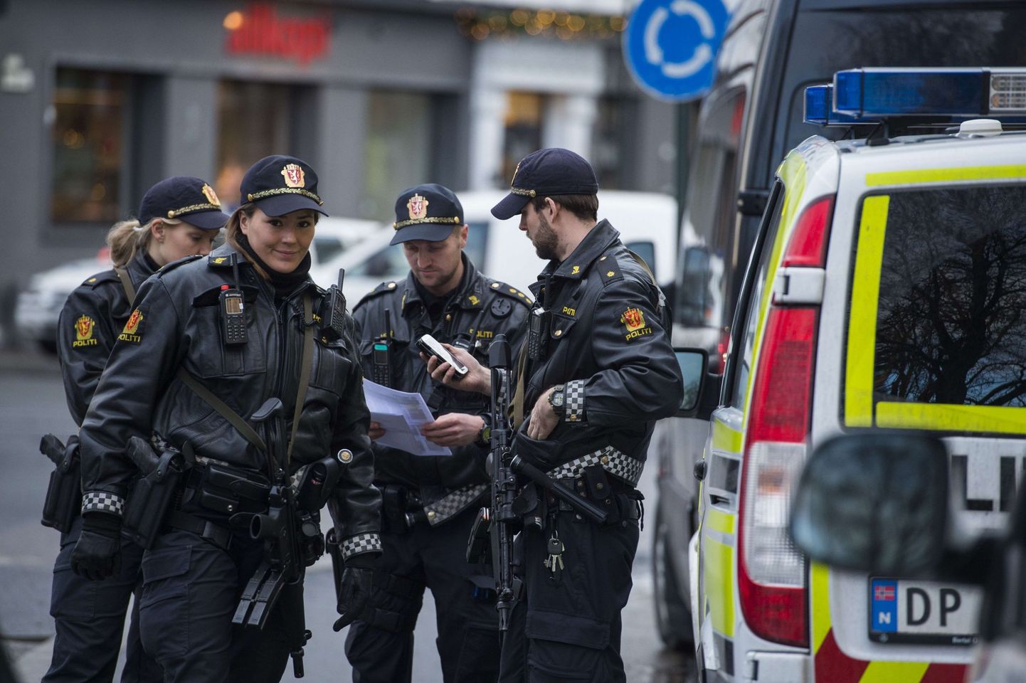 Полицейские в Осло.