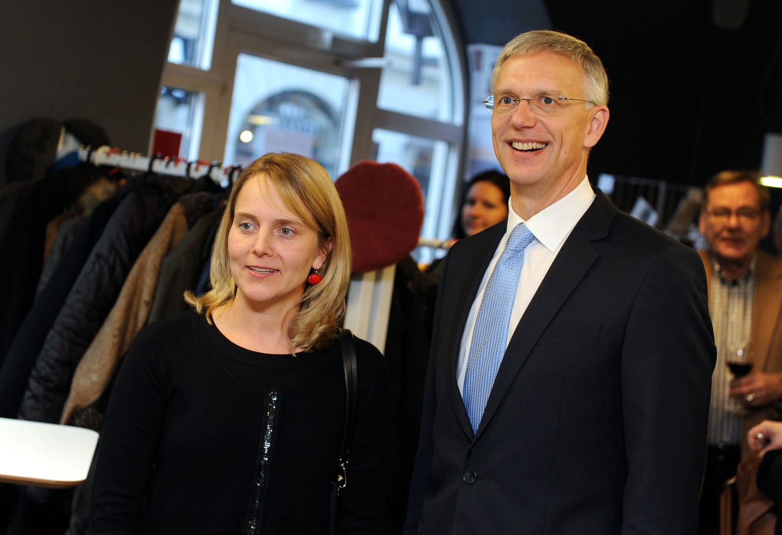 Премьер-министр Латвии Кришьянис Кариньш с супругой Андой