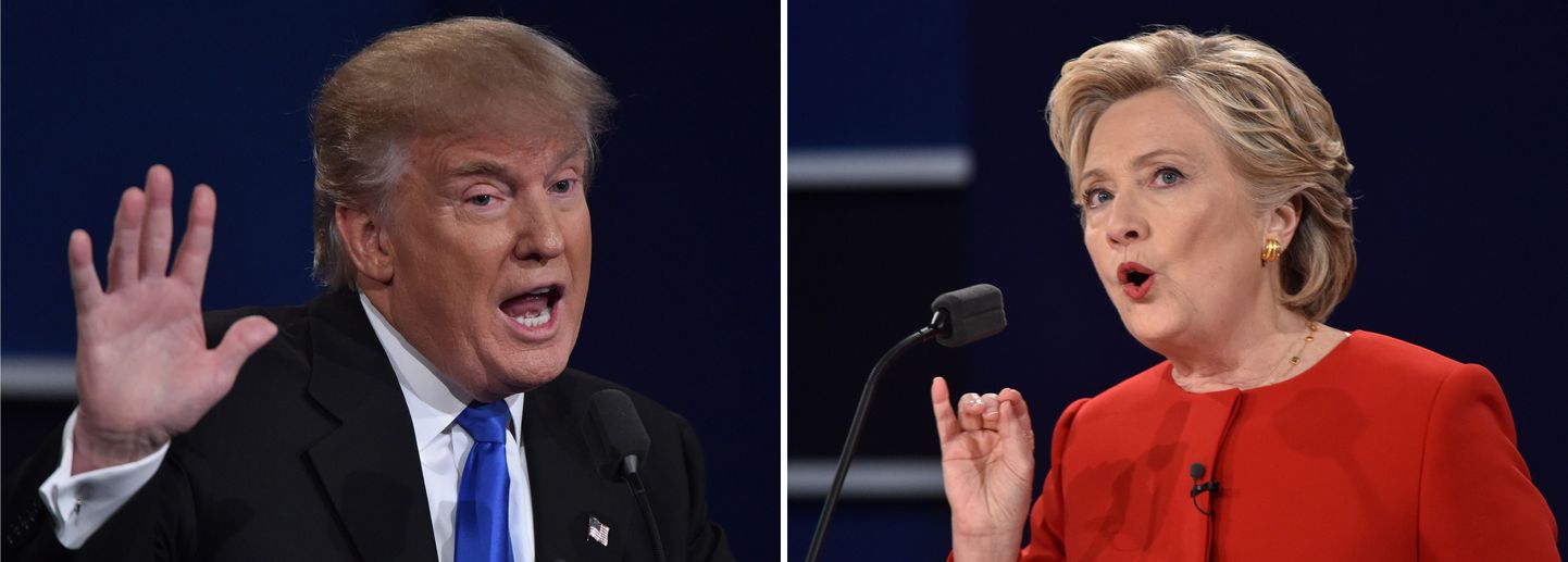 Demokraatide presidendikandidaat Hillary Clinton ja tema vabariiklasest rivaal Donald Trump 26. septembril toimunud esimesel teledebatil.