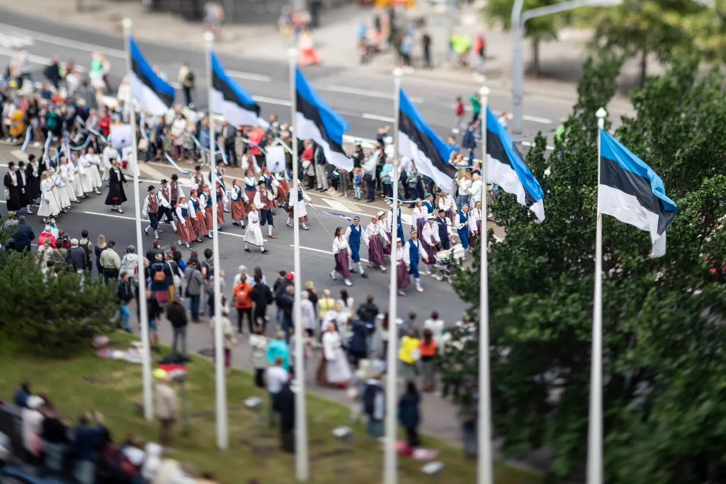 Tänavune laulupeo rongkäik toimub nagu mullu ja muistegi, suured teetööd seda ei sega.