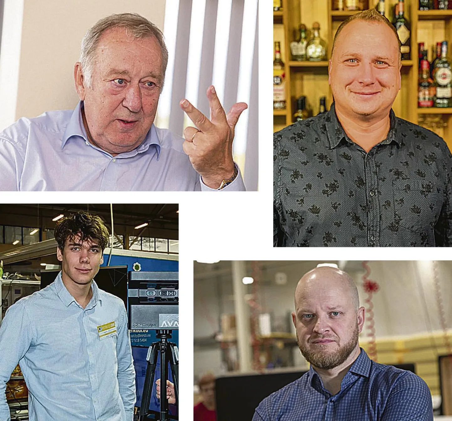 Paavo Lampinen, Ahto Kalda, Madis Kirsman ja Indrek Aasna
