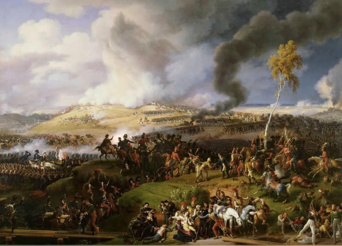 Borodino lahing, nagu seda 7. septembril 1812 Moskva all toimunud lahingut 10 aastat hiljem kujutas maalikuntsnik Louis-François Lejeune. Ilmselt on lahingutest ja verevalamistest kogu inimkonna ajaloo vältel tehtud arvukamalt kunstiteoseid kui koostööst ja kokkulepetest.